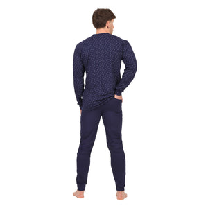 Pigiama uomo serafino 100% cotone Irge IRL1964
