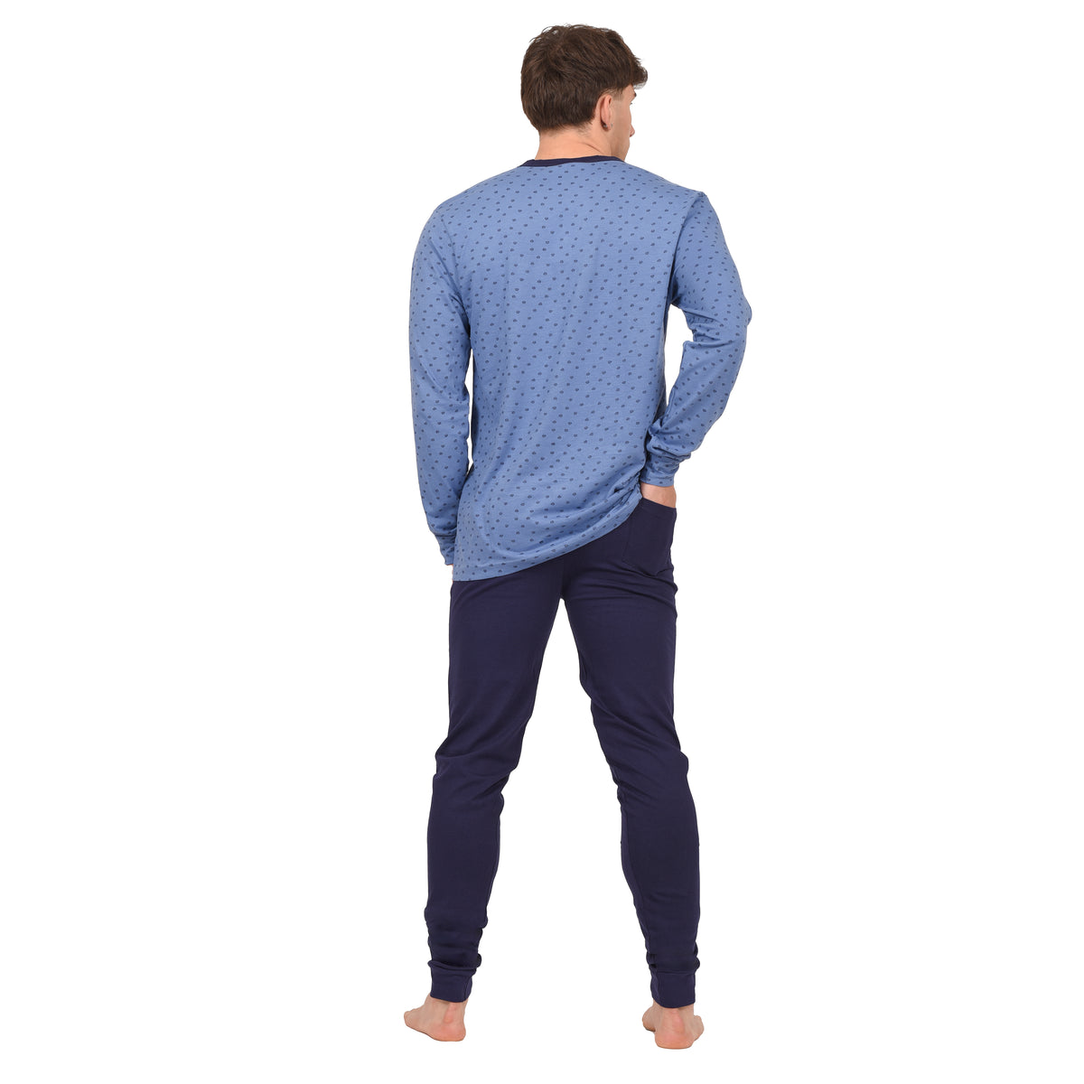 Pigiama uomo 100% cotone Irge IRL1965 aperto