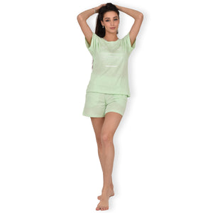 Pigiama donna Jadea 3148 cotone 100% estivo verde lime