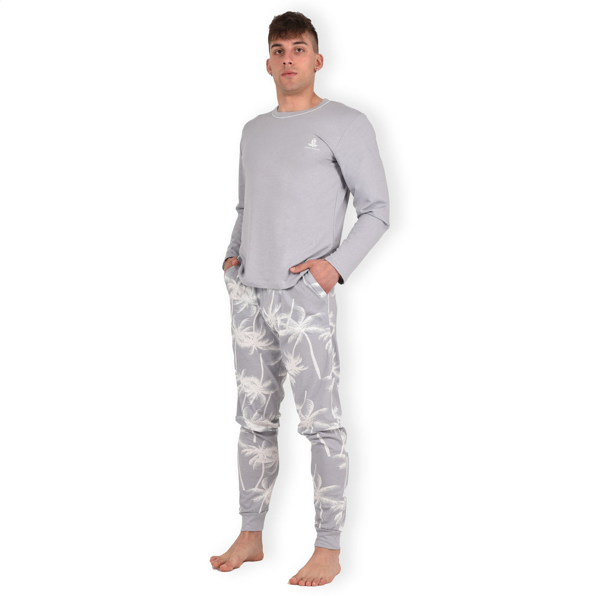 Pigiama lungo in cotone leggero Armata di Mare GT 2238