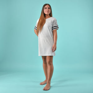 Maxi maglia abitino Jadea 3139 cotone modal grigio melange