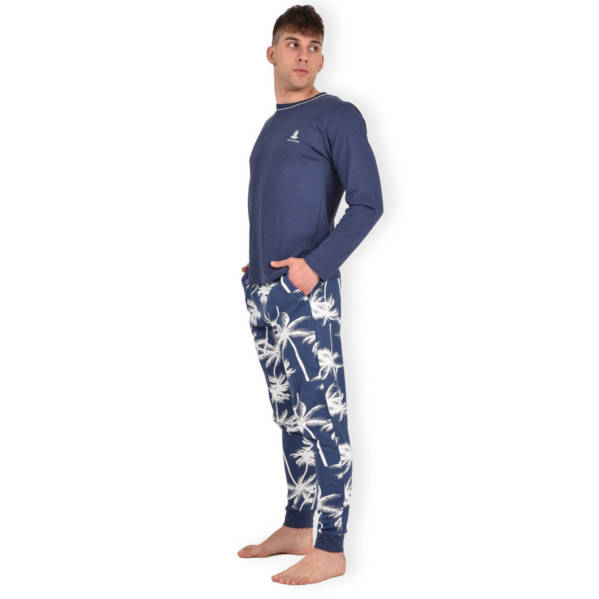 Pigiama lungo in cotone leggero Armata di Mare GT 2238
