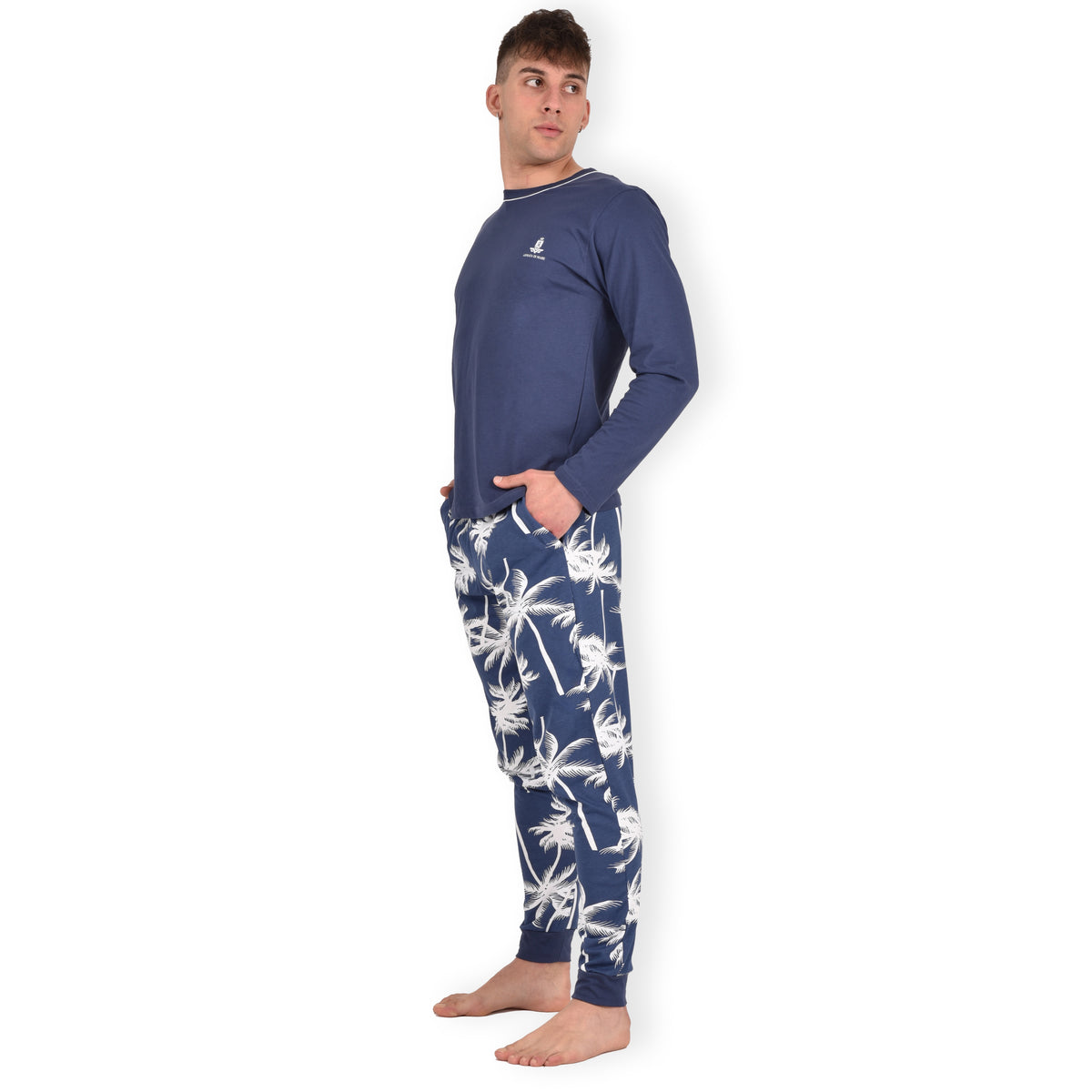Pigiama lungo in cotone leggero Armata di Mare GT 2238