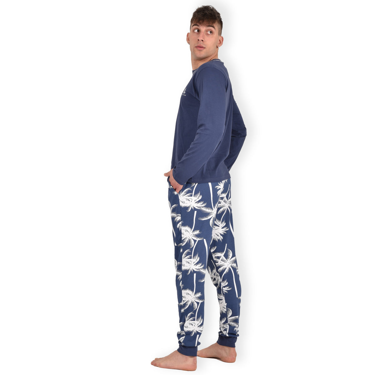 Pigiama lungo in cotone leggero Armata di Mare GT 2238