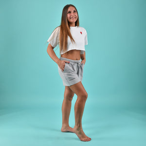 Pantaloncino donna corto cotone Superga SWS 22123 grigio