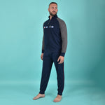 Pigiama uomo Navigare 2141251 aperto felpato navy