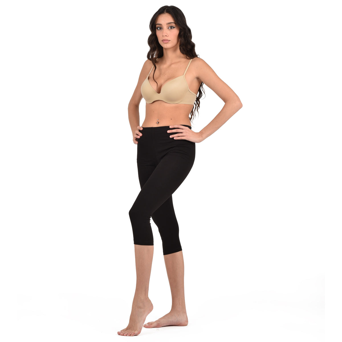 Capri pinocchietto da donna in cotone elasticizzato art 721