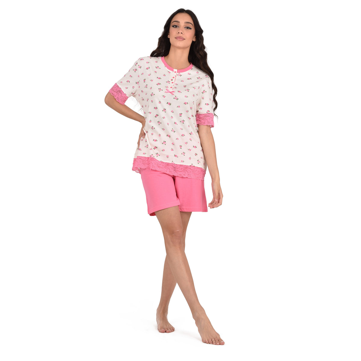 Pigiama donna estivo corto Cippi 5705 cotone