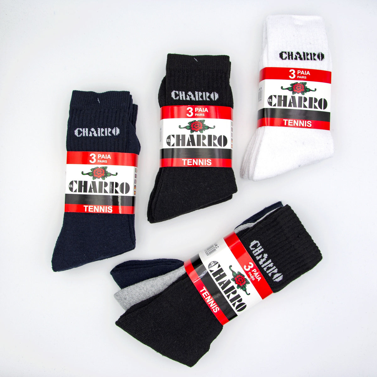 Calza El Charro Slam tennis in spugna corte 6 paia