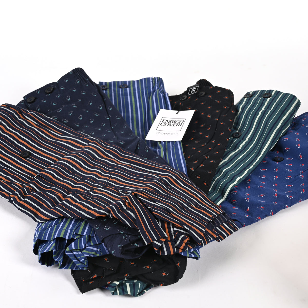 Boxer uomo fantasia assortiti cotone Enrico Coveri 6 pz