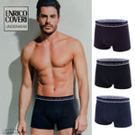 Boxer uomo Enrico Coveri EB1711 cotone assortito 3 pz.