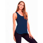 Canotta spalla larga donna Rossoporpora ED134/2 viscosa blu