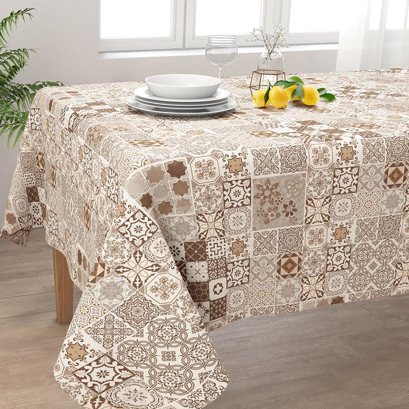 Tovaglia tavola Irge 100% cotone fantasia Alba Elba