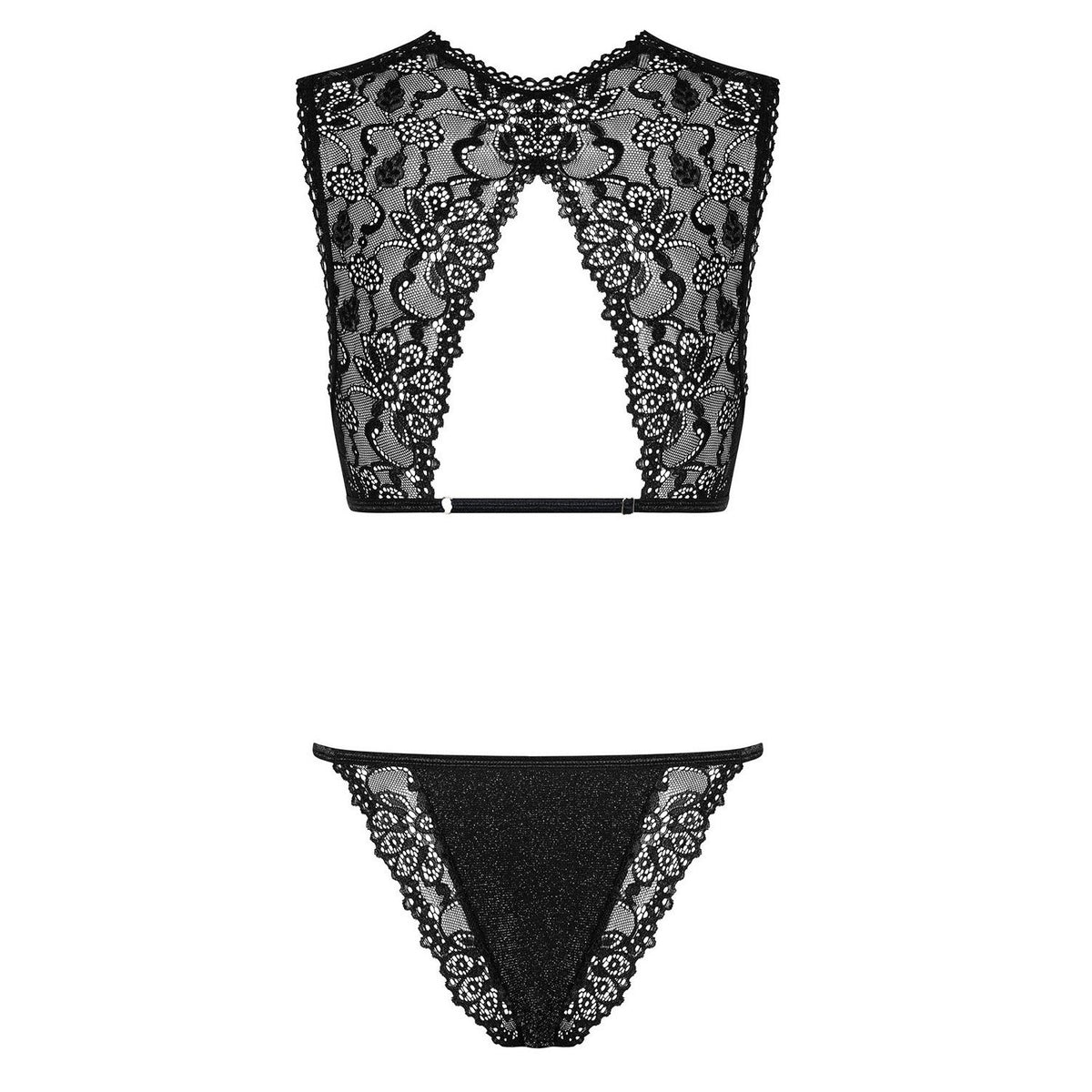 Sexy set bralette e panties Obsessive Elisetta pizzo 2 pz.