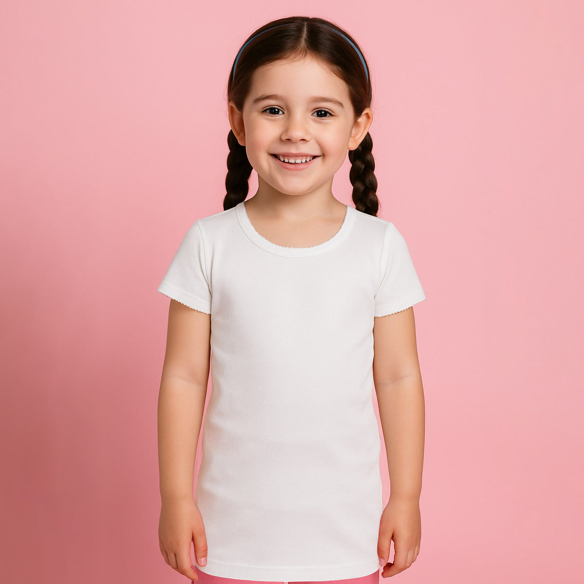 Maglie bimba Ellepi 4290 mezza manica cotone 3 pz