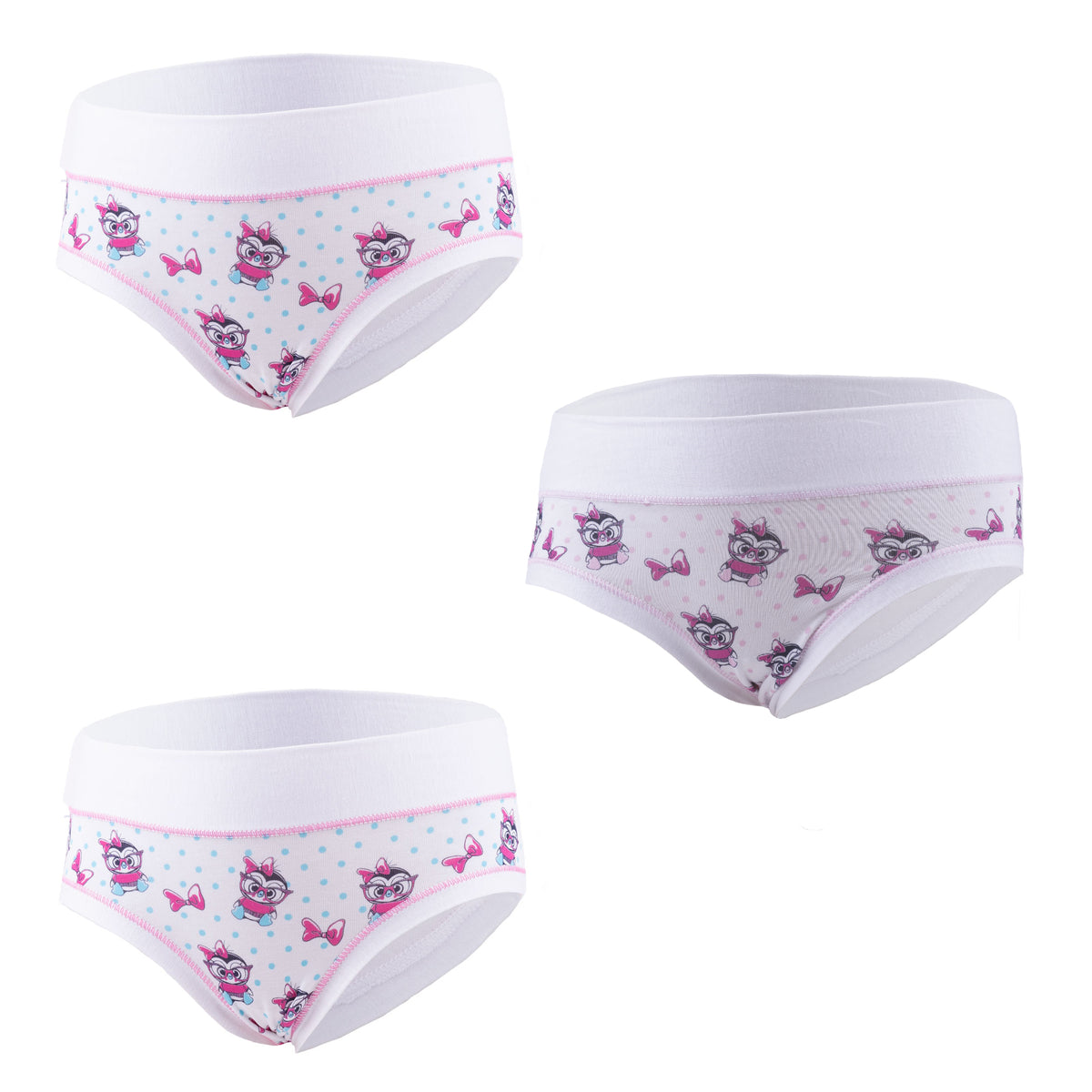 Slip bimba Emy B2321T con pinguini cotone 3 pz