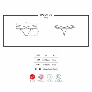 Sexy perizoma Obsessive 855-tho-1 nero