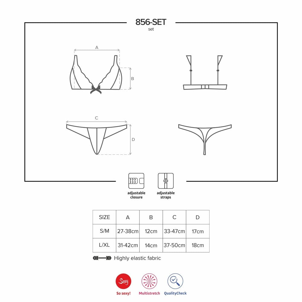 Sexy coordinato reggiseno + perizoma Obsessive 856-set-1