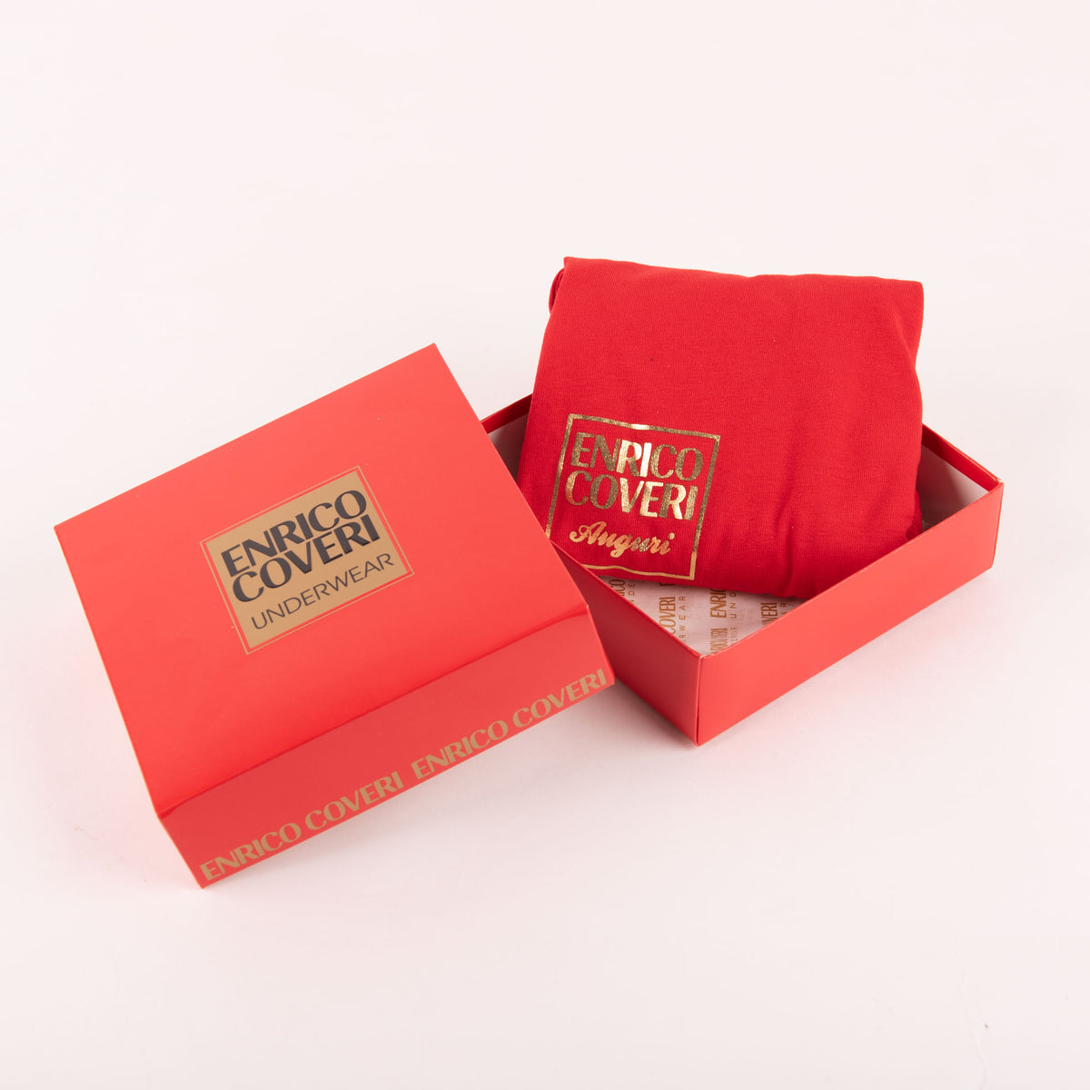 Boxer uomo Enrico coveri rosso natale capodanno Auguri oro
