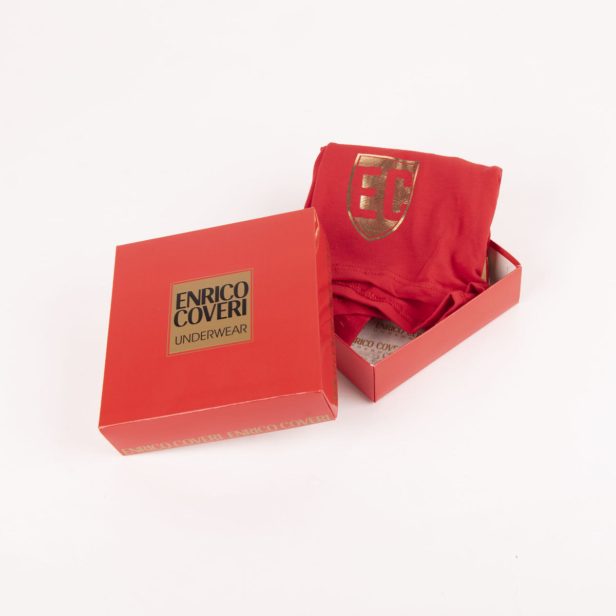 Boxer uomo intimo rosso Natale capodanno Enrico Coveri cotone