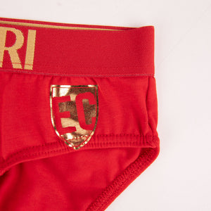 Slip uomo Enrico Coveri intimo oro e rosso Natale capodanno
