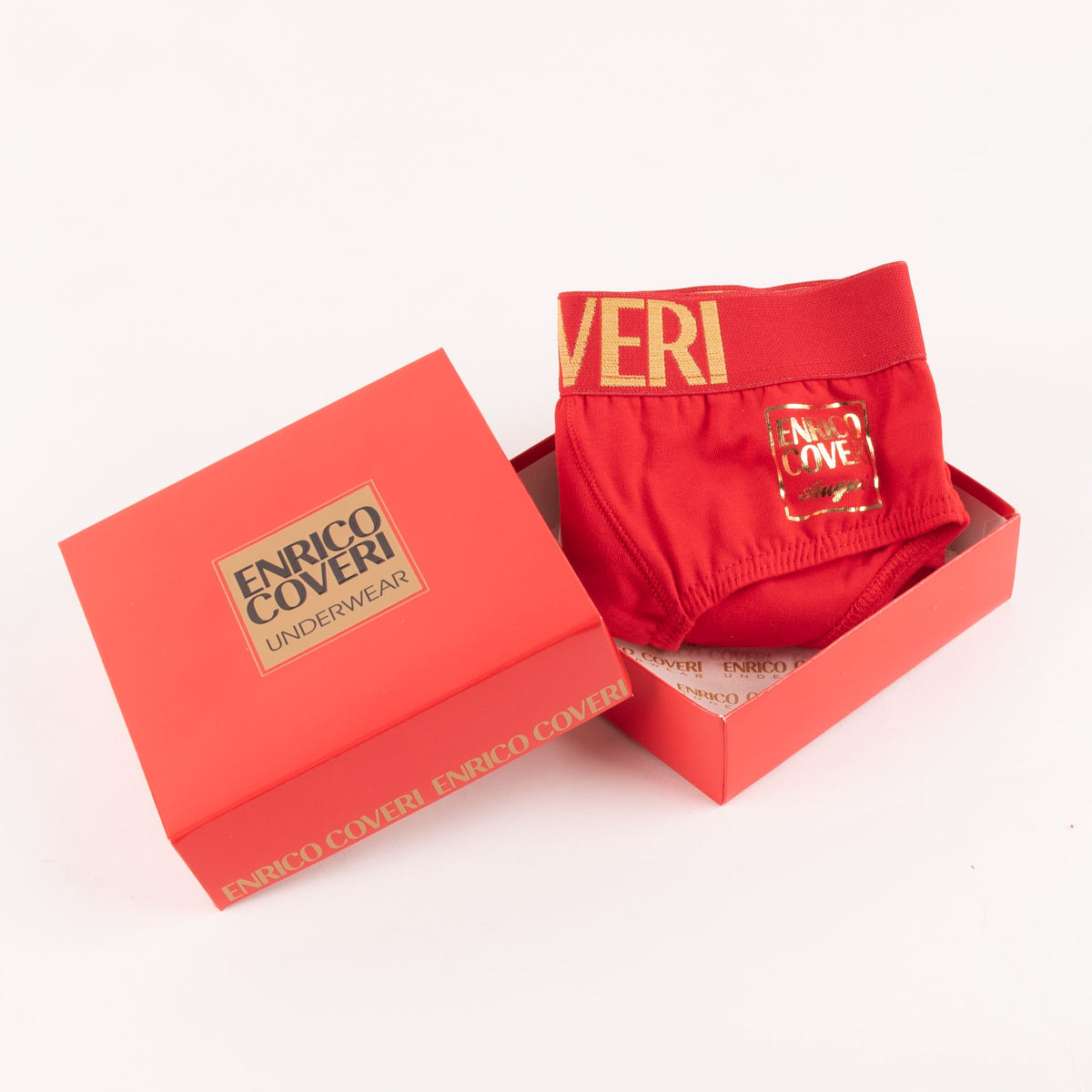 Slip uomo intimo rosso Natale capodanno Enrico Coveri cotone