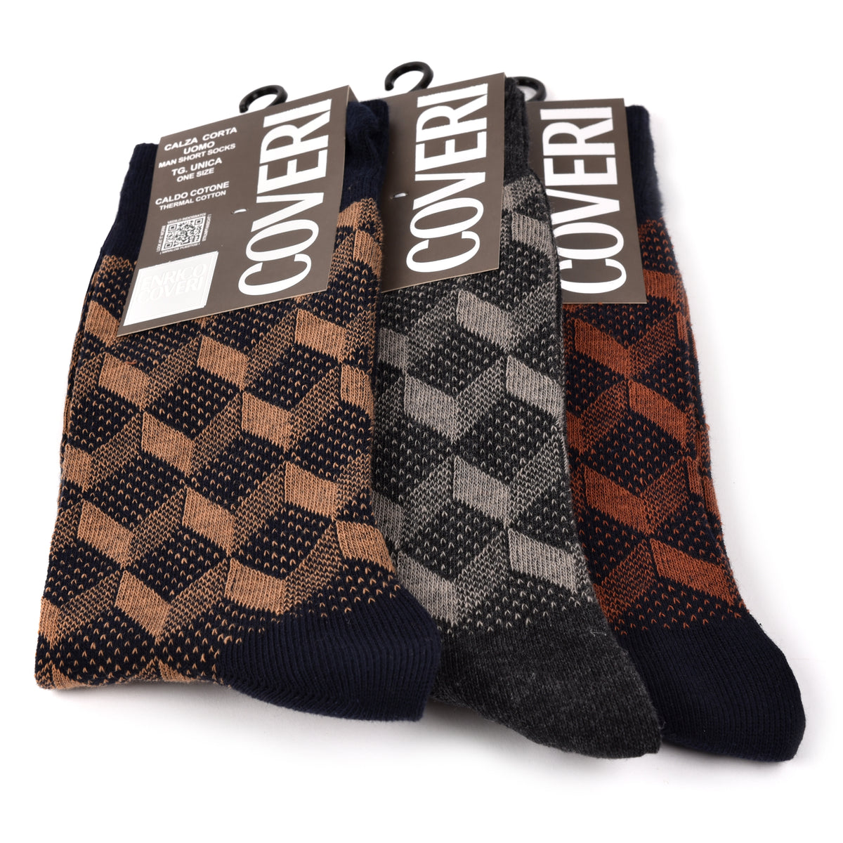 Calze uomo corte caldo cotone Enrico Coveri Moon Line 238 A