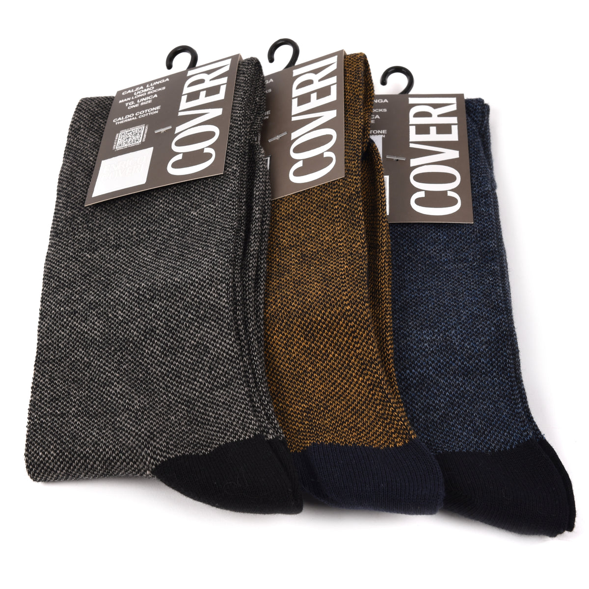 Calze uomo lunghe caldo cotone Enrico Coveri fashionline 193B