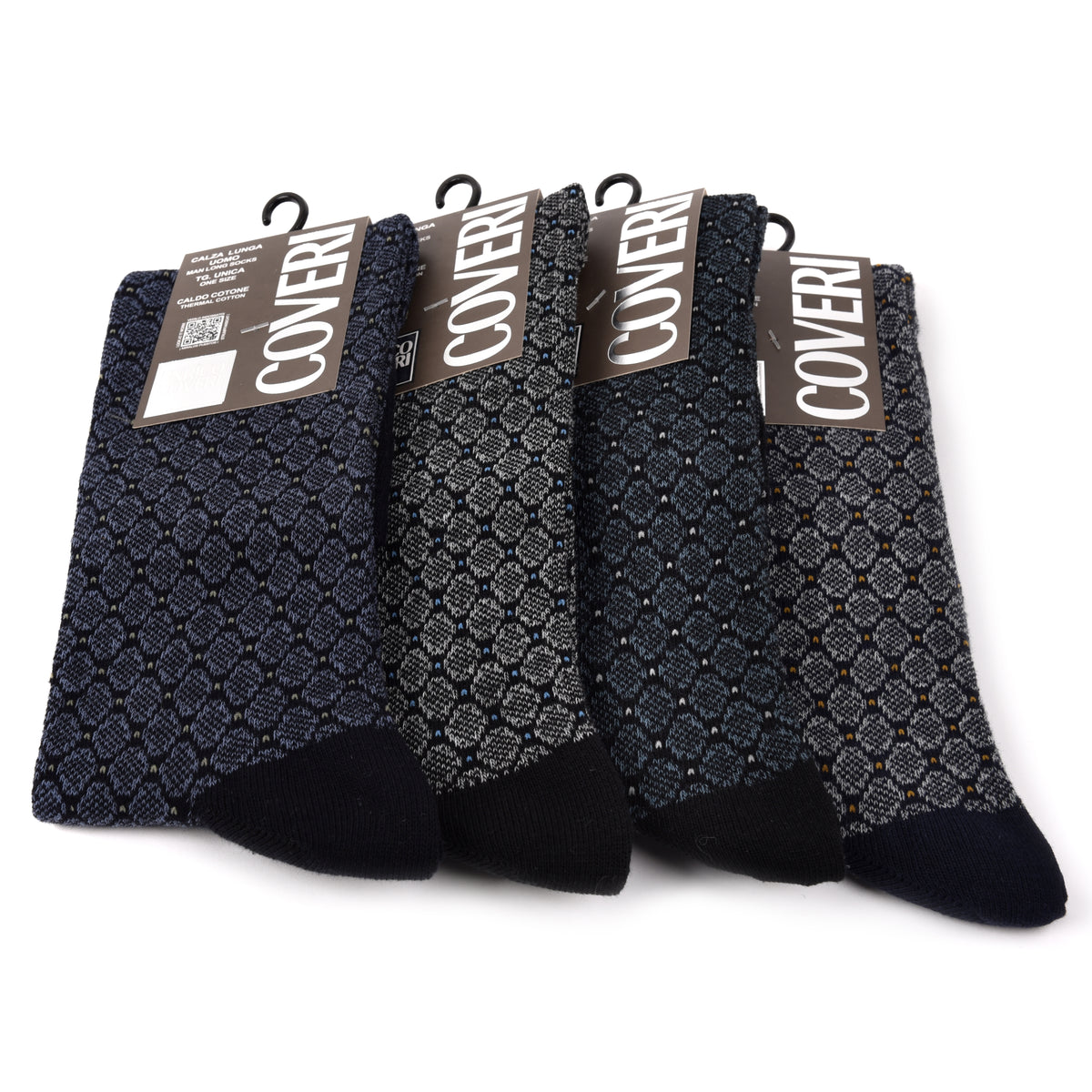 Calze uomo lunghe caldo cotone Enrico Coveri fashionline 236B