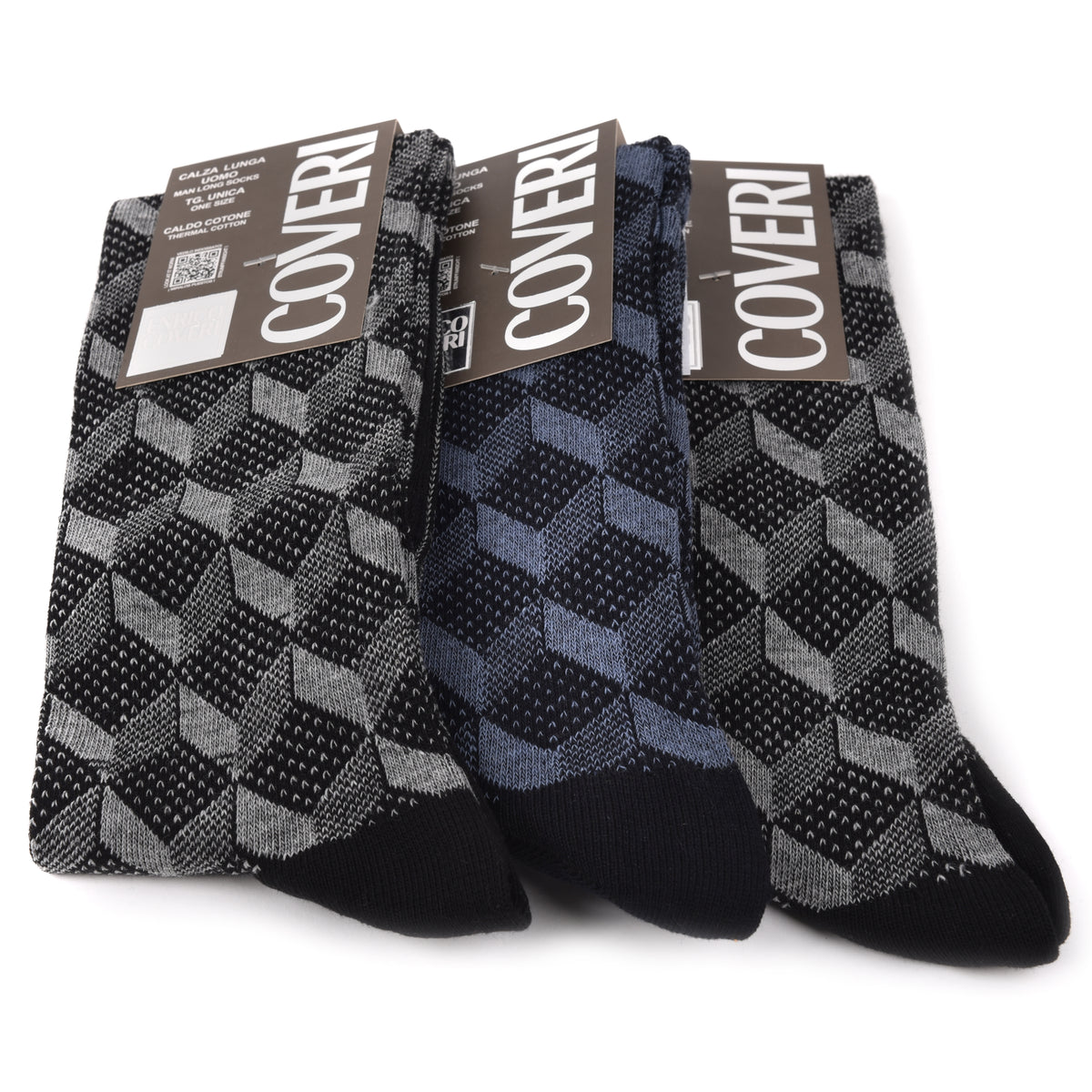 Calze uomo lunghe caldo cotone Enrico Coveri fashionline 238C