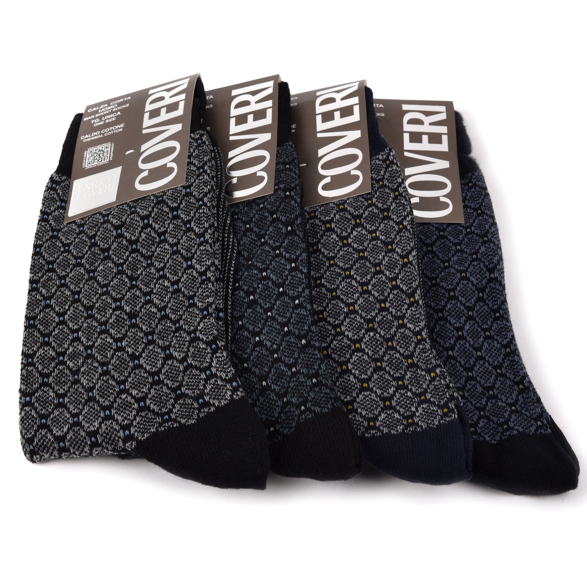 Calze uomo corte caldo cotone Enrico Coveri Moon Line 236 B