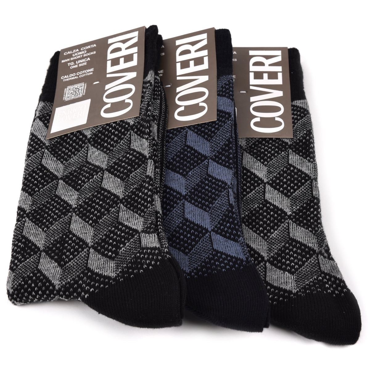 Calze uomo corte caldo cotone Enrico Coveri Moon Line 238 C