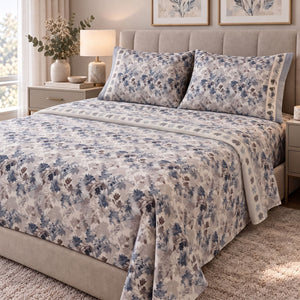 Completo letto in flanella di cotone Enrico Coveri Alya
