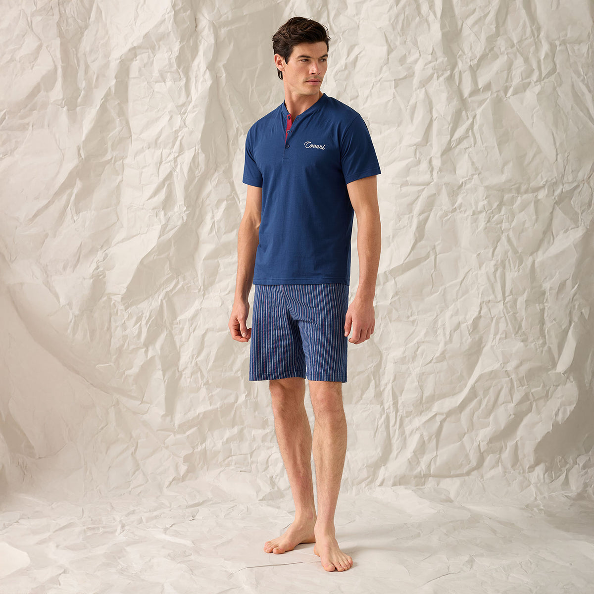 Pigiama uomo corto 100% cotone Enrico Coveri EP1225