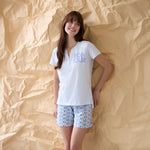Pigiama donna fantasia geometrica in cotone Enrico Coveri EP5330