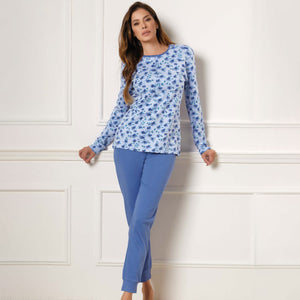 Pigiama donna caldo cotone Enrico Coveri EP6182