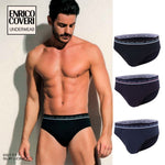 Slip uomo Enrico Coveri ES1711 cotone assortito 3 pz.