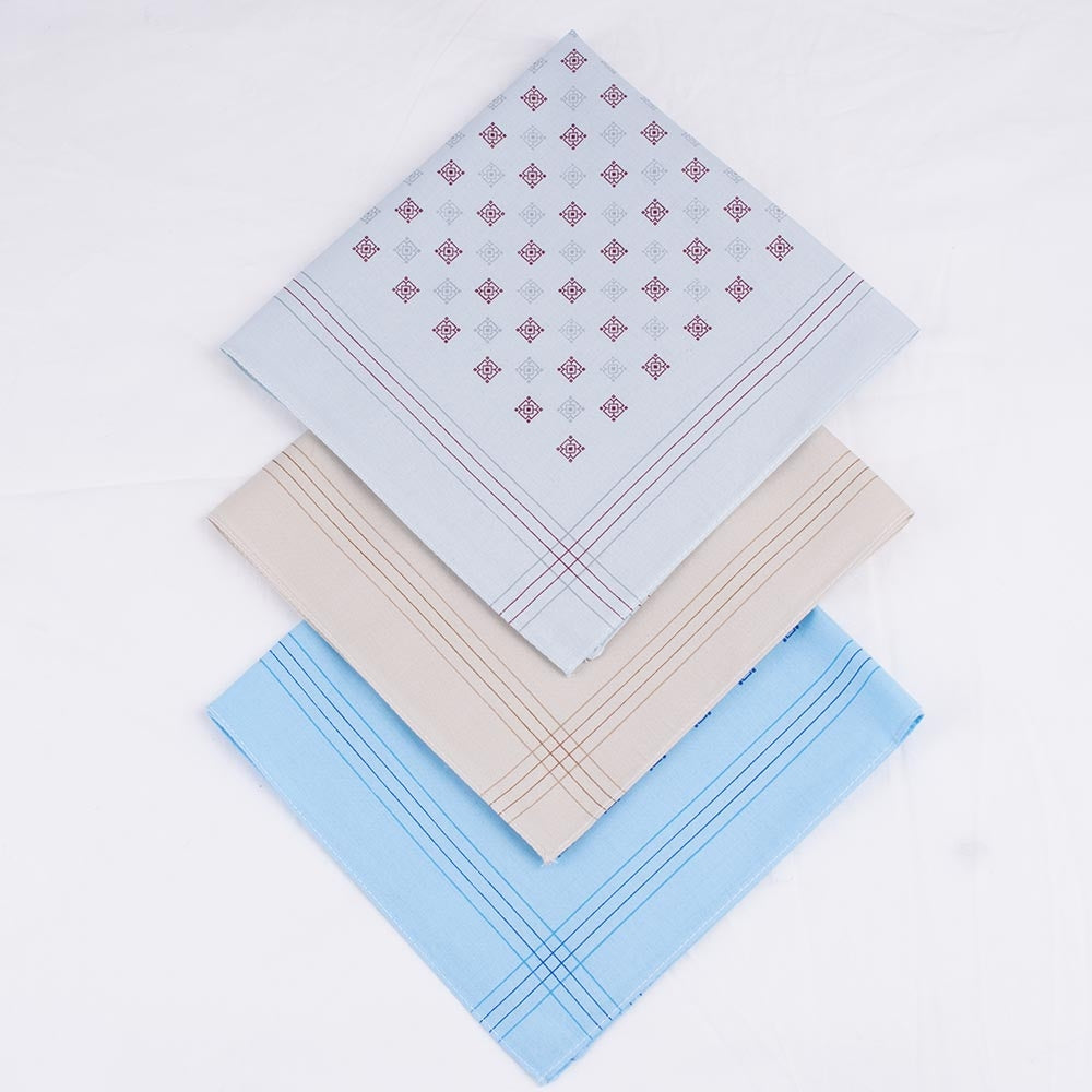 Set da 12 fazzoletti fantasia pastello cotone 39 x 39 cm