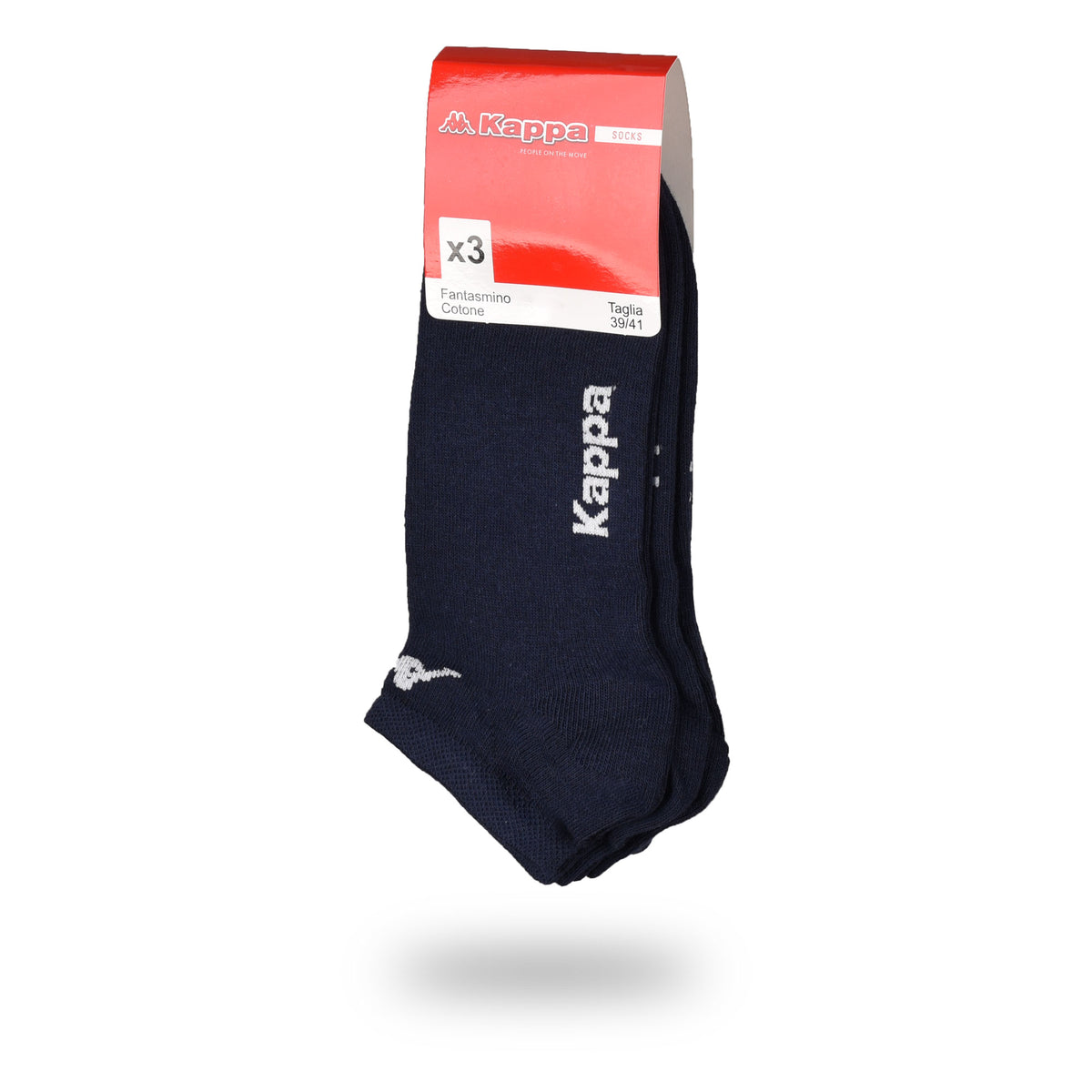 Minicalze fantasmini uomo donna Kappa k006 in cotone 3 paia 