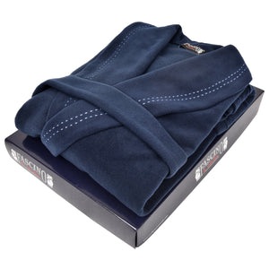 Giacca da camera uomo in pile Fascino 7118 blu