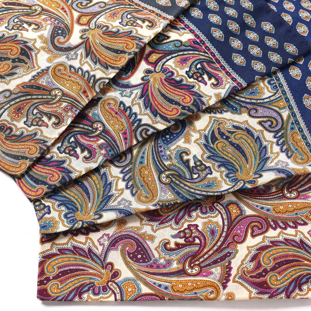 Fazzoletti in cotone Paisley Made in Italy Filotex 12 pz