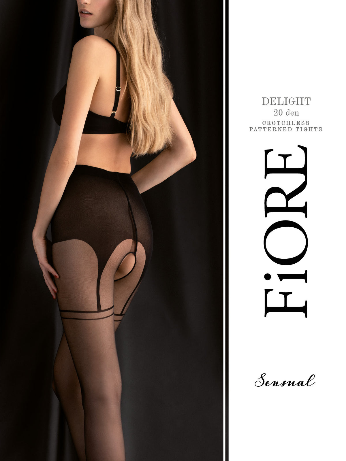 Sexy collant Fiore Delight 20 den cavallo aperto