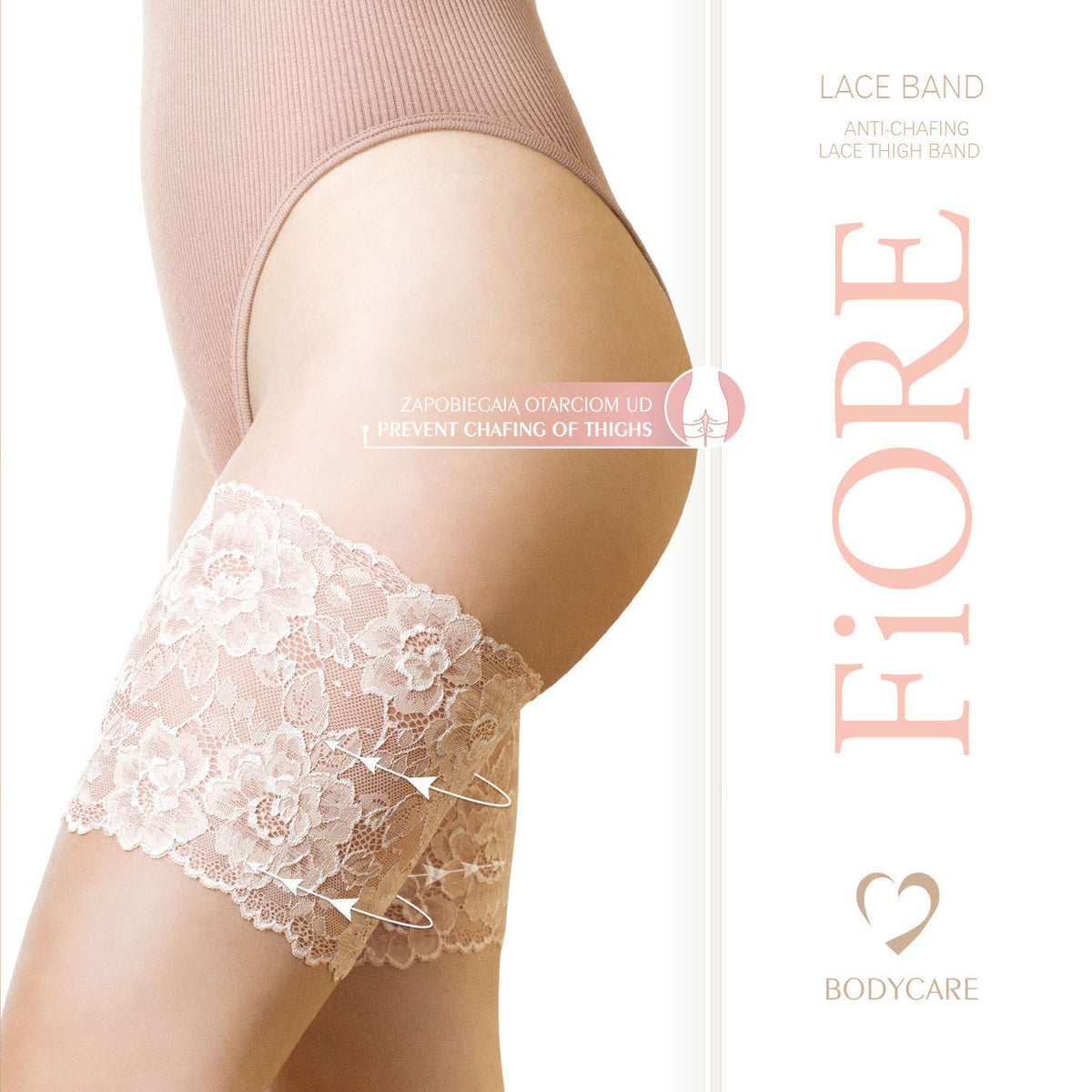 Sexy fascia anti sfregamento cosce Fiore Lace Band pizzo 