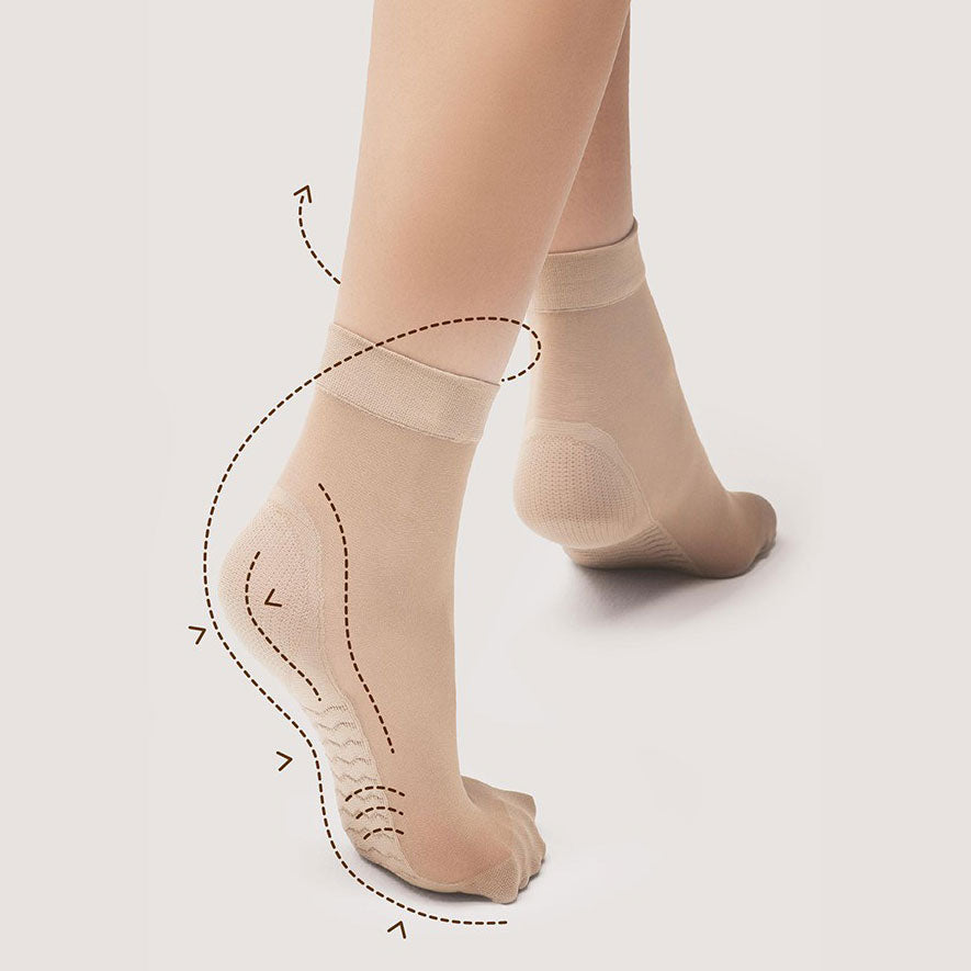 Calzini corti Fiore Massage Socks 20 den effetto massaggio