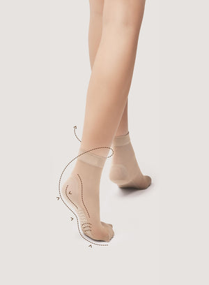 Calzini corti Fiore Massage Socks 20 den effetto massaggio