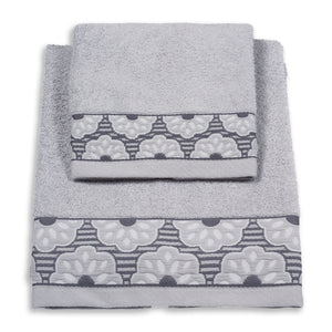 Vingi set asciugamani viso + ospite cotone Fiorella 