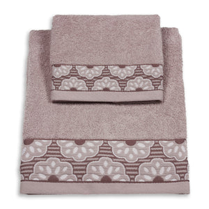 Vingi set asciugamani viso + ospite cotone Fiorella 