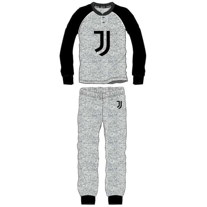 Pigiama uomo Juventus serafino caldo cotone B2JU14116 grigio
