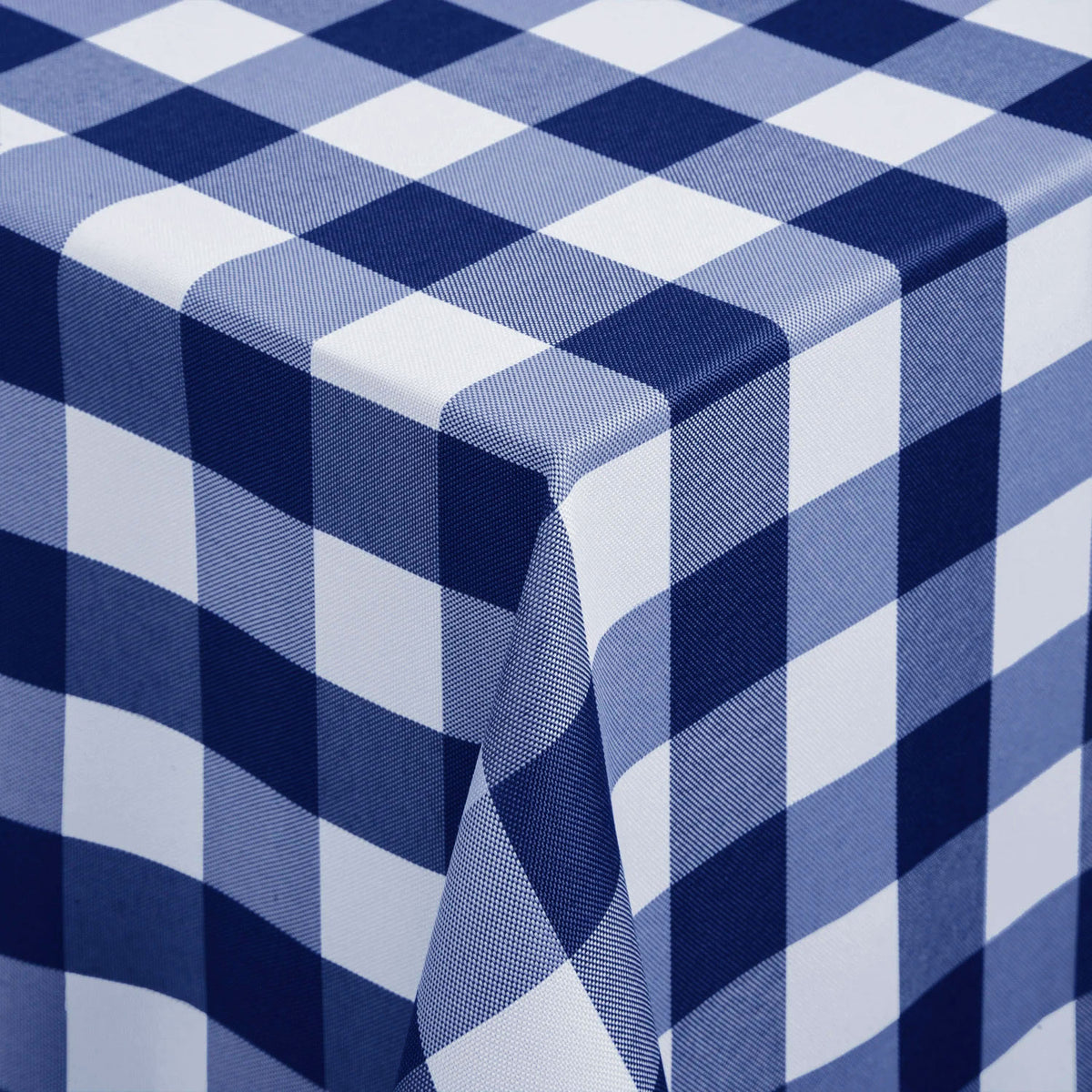 Tovaglia Sommaruga Francy no stiro rettangolare trama quadri dis B blu