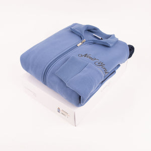Tuta donna invernale Il granchio GA6003 felpata aperta blu denim